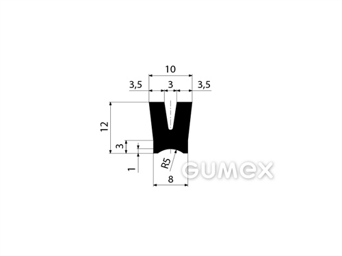 GUMMIPROFILE U-FORM - NBR